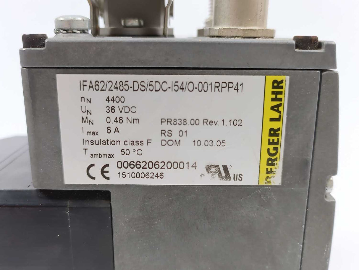berger Lahr IFA62/2485-DS/5DC-I54/O-001RPP41 Servo Motor