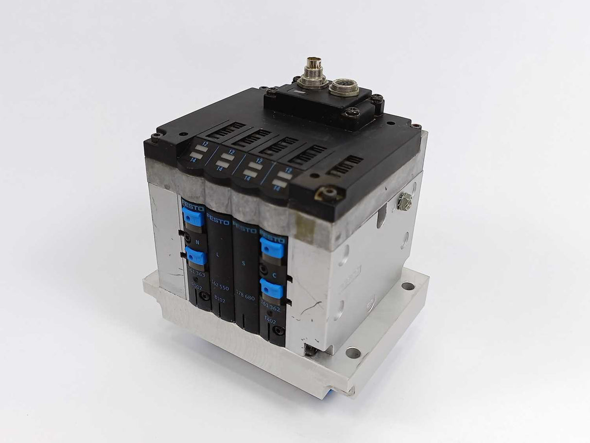 Festo 18260 CPV14-GE-FB-4 Valve Terminal w/ 152425 CPV14-VI-P4-1/8-B