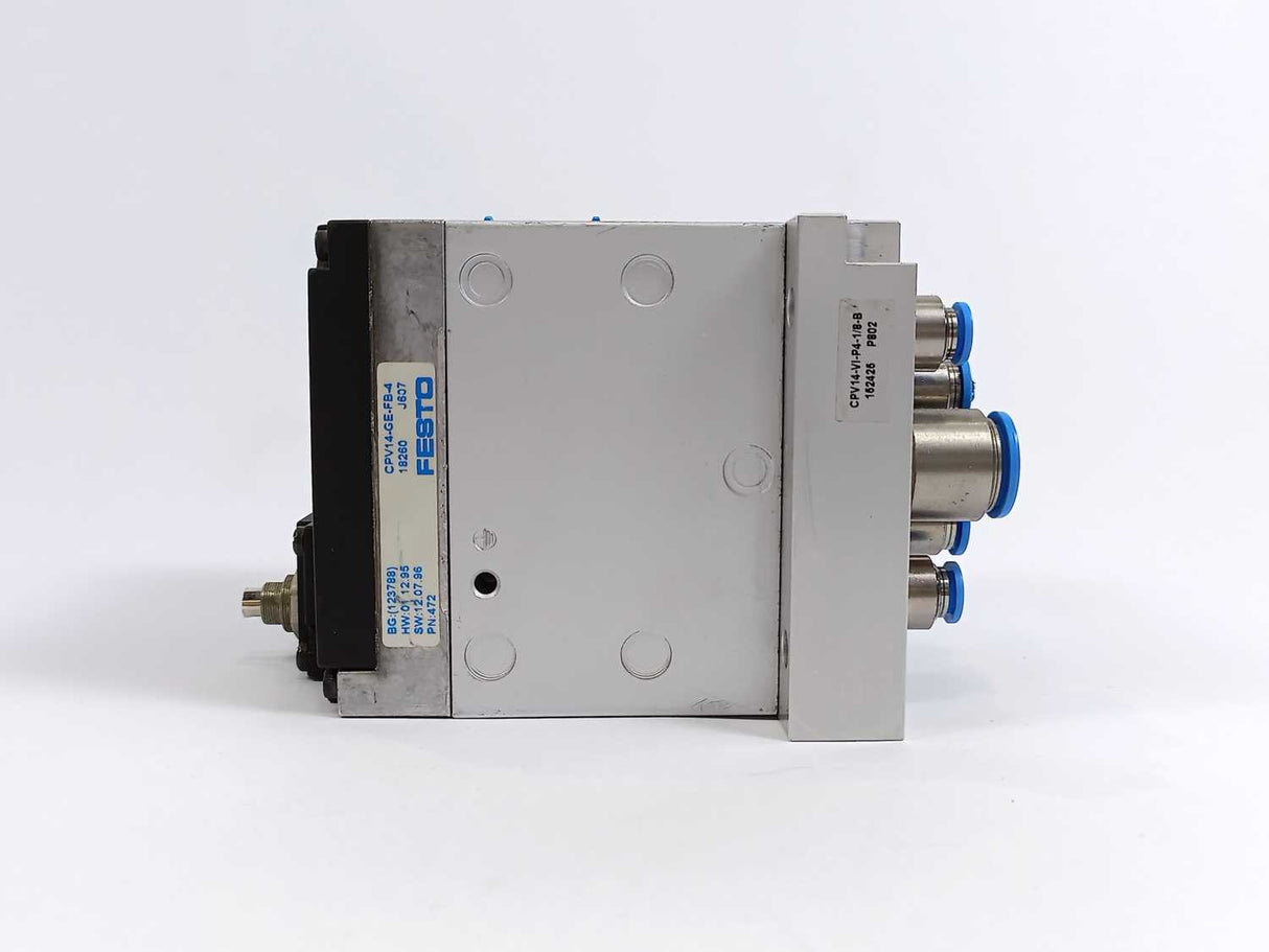Festo 18260 CPV14-GE-FB-4 Valve Terminal w/ 152425 CPV14-VI-P4-1/8-B