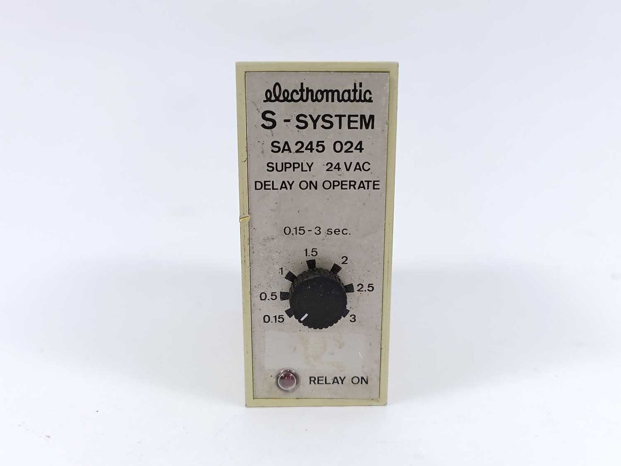 Electromatic SA 245 024 S-System Delay on Operate 0,15- 3 sec.