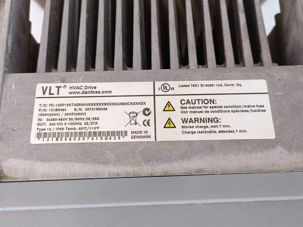 Danfoss 131B5480 FC-102P15KT4E55H3 Frequency Converter VLT HVAC Drive