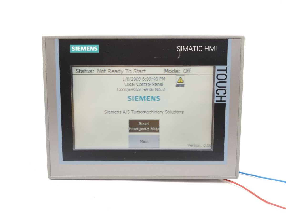 Siemens 6AV2124-0GC01-0AX0 SIMATIC HMI TP700 Comfort Panel For Parts