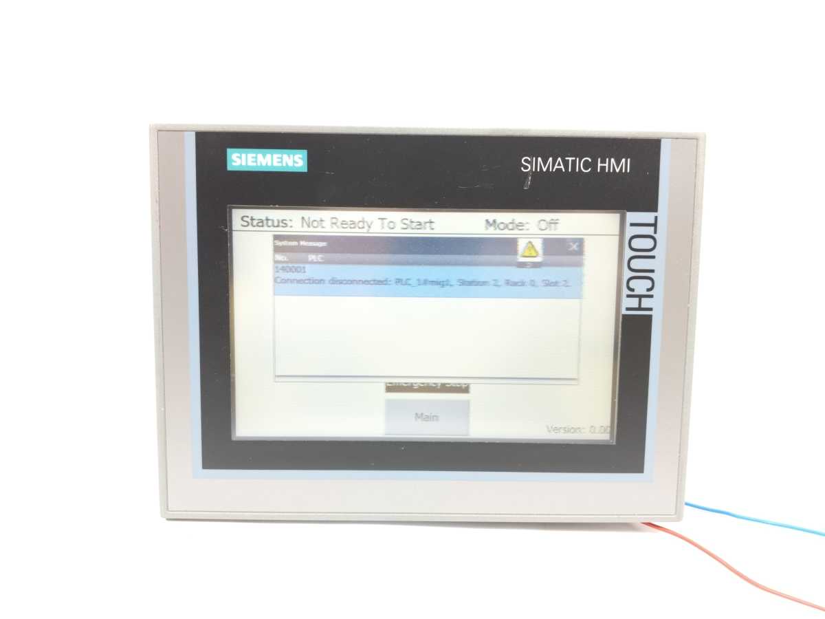 Siemens 6AV2124-0GC01-0AX0 SIMATIC HMI TP700 Comfort Panel For Parts