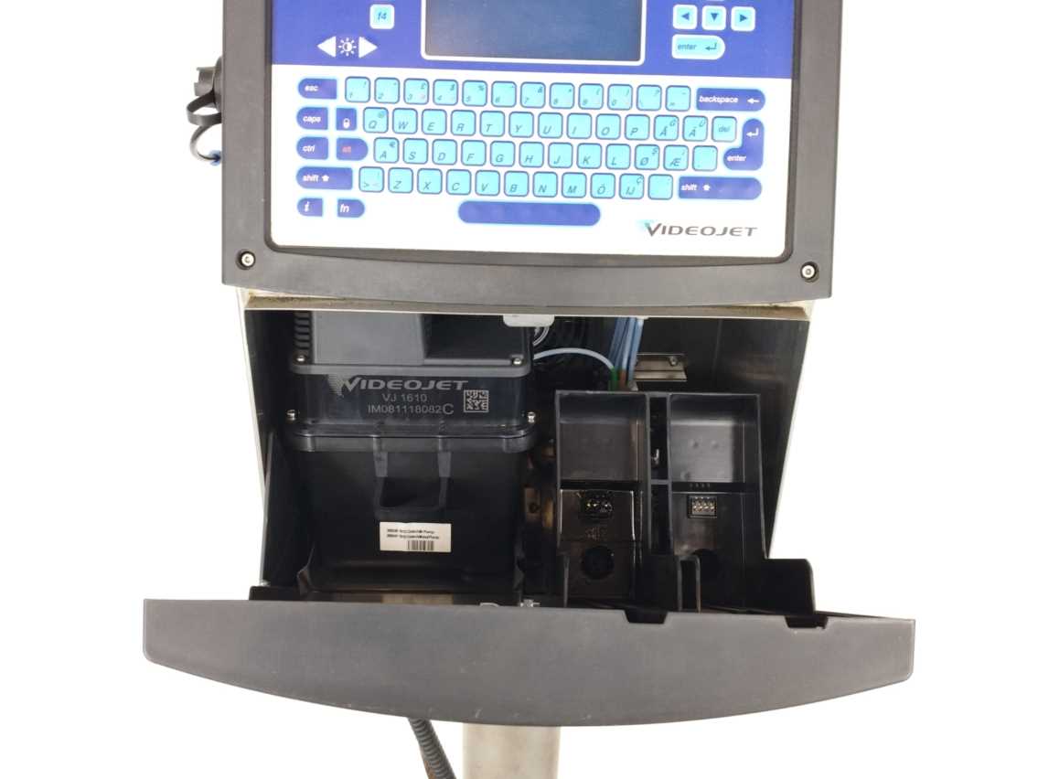 VideoJet 399424 1610 Dual Head Industrial Inkjet Printer w/ mobile stand