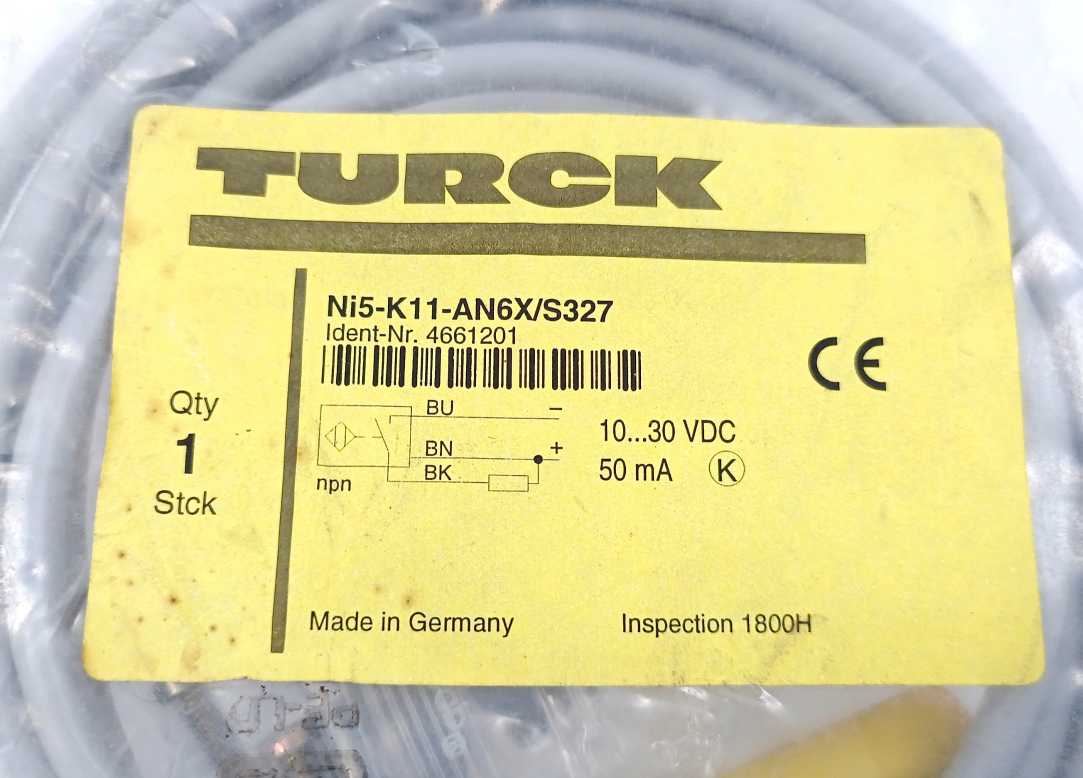 Turck 4661201 Inductive Sensor Ni5-K11-AN6X/S327