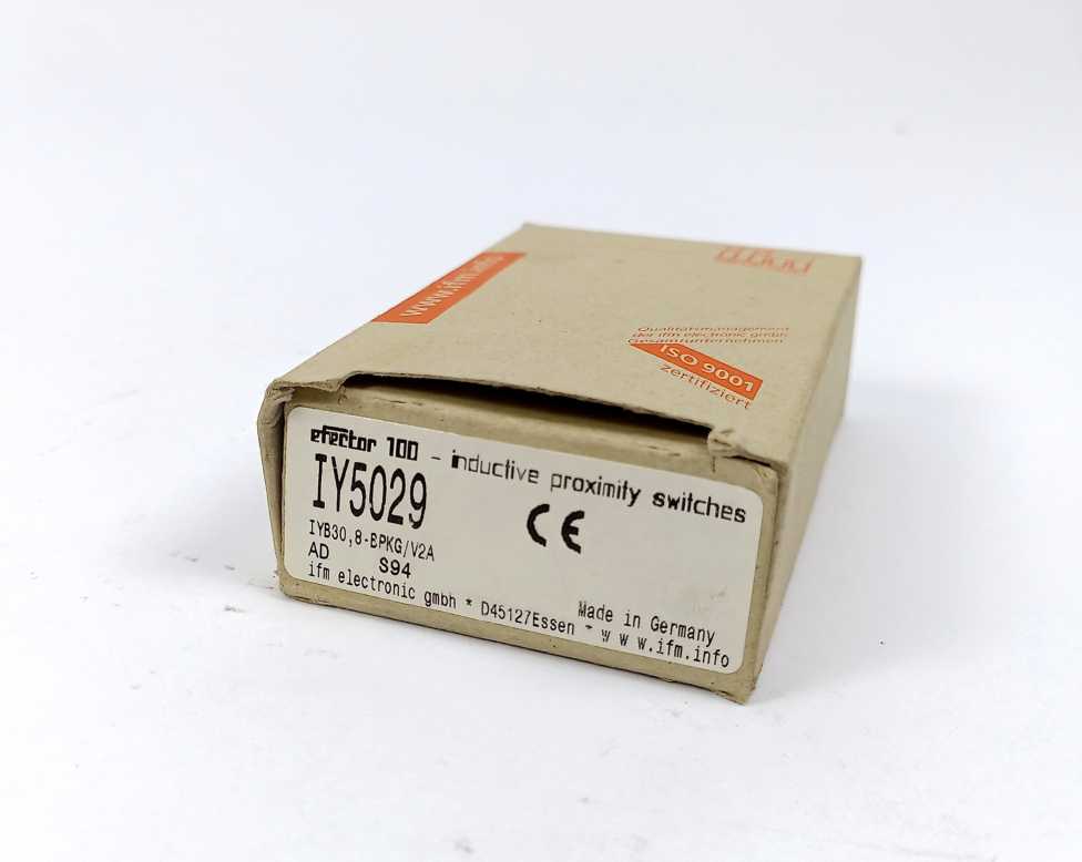 ifm IY5029 efector 100 Inductive Proximity Switch 2m