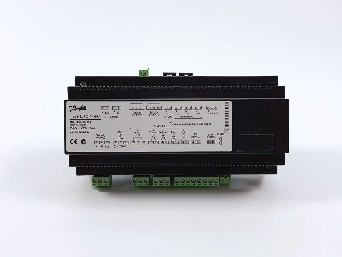 Danfoss 084B8011 EKC 414A1 Electronic Control Unit SW1.04/ PV05