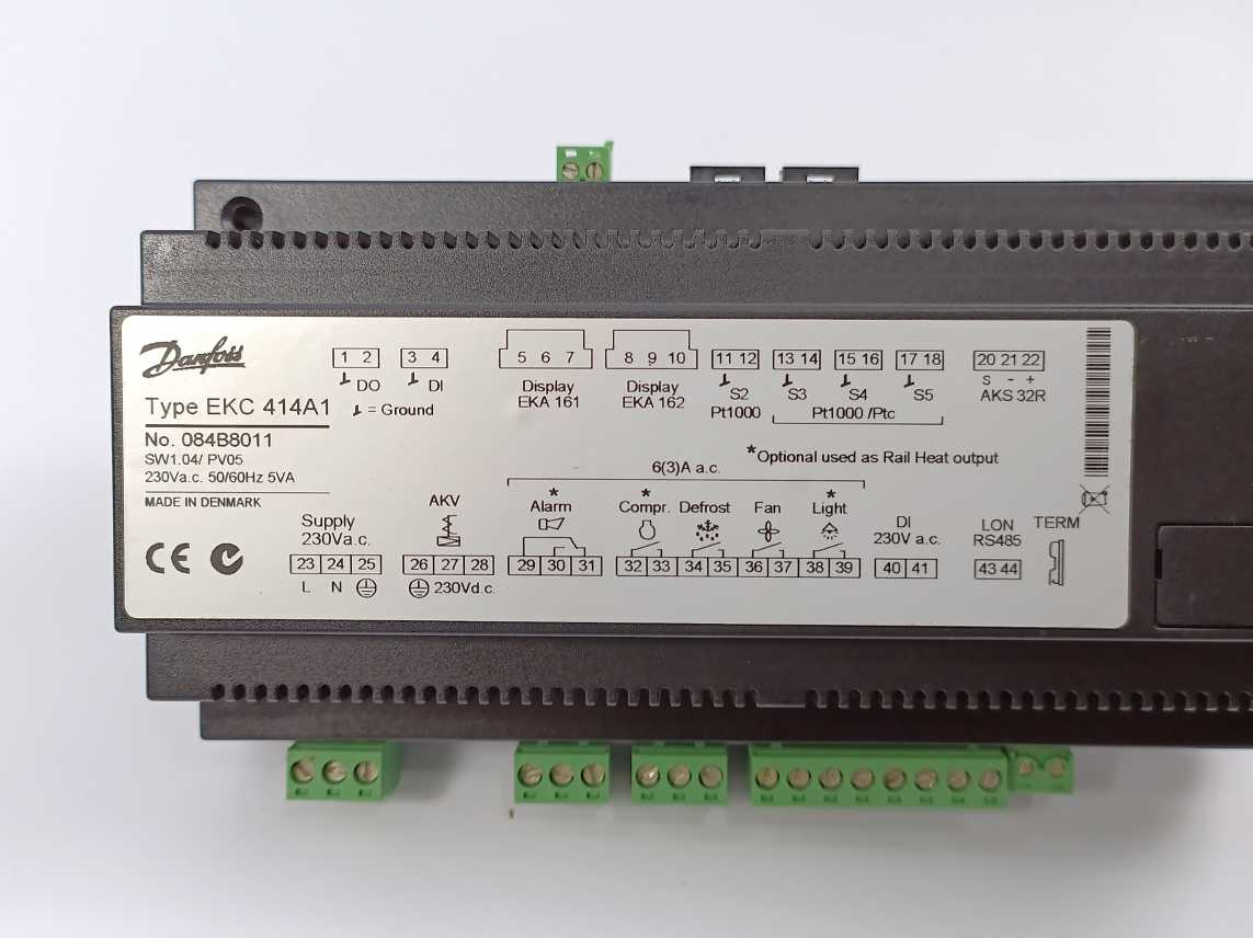 Danfoss 084B8011 EKC 414A1 Electronic Control Unit SW1.04/ PV05