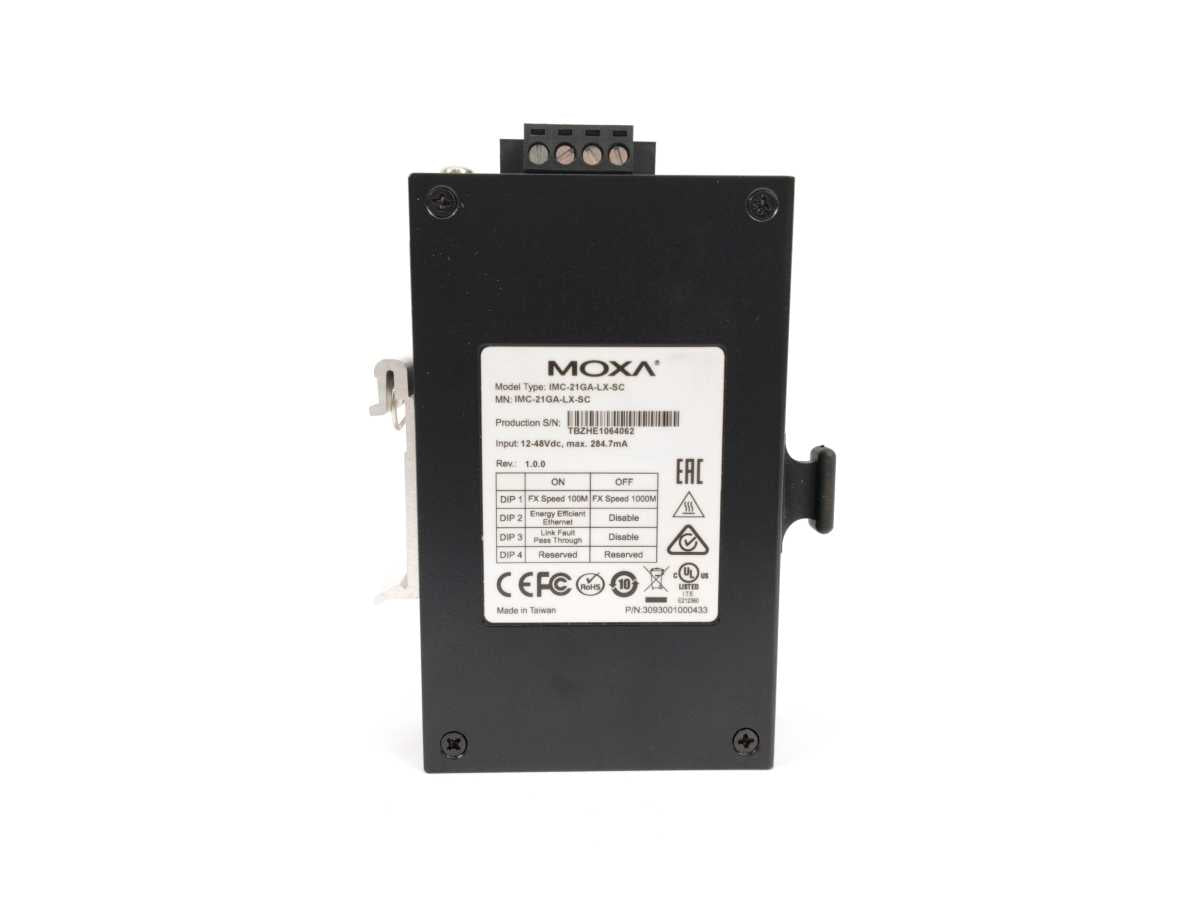 Moxa IMC-21GA-LX-SC Ethernet to Fiber Media Converters
