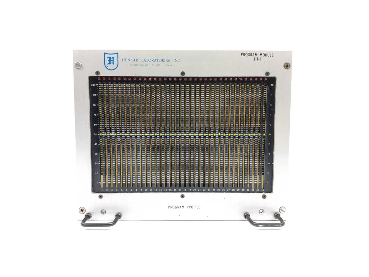 Hunkar Labs. Inc. 311-1 Program Profile Module