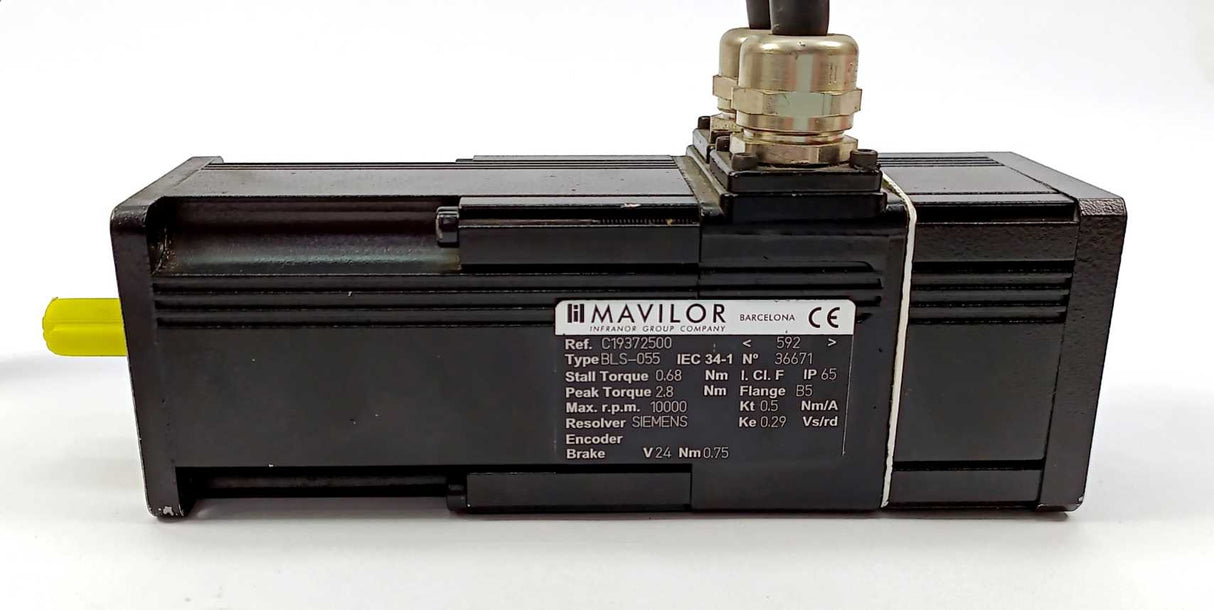 MAVILOR MOTORS BLS-055 C19372500 Servo Motor max. r.p.m. 10000