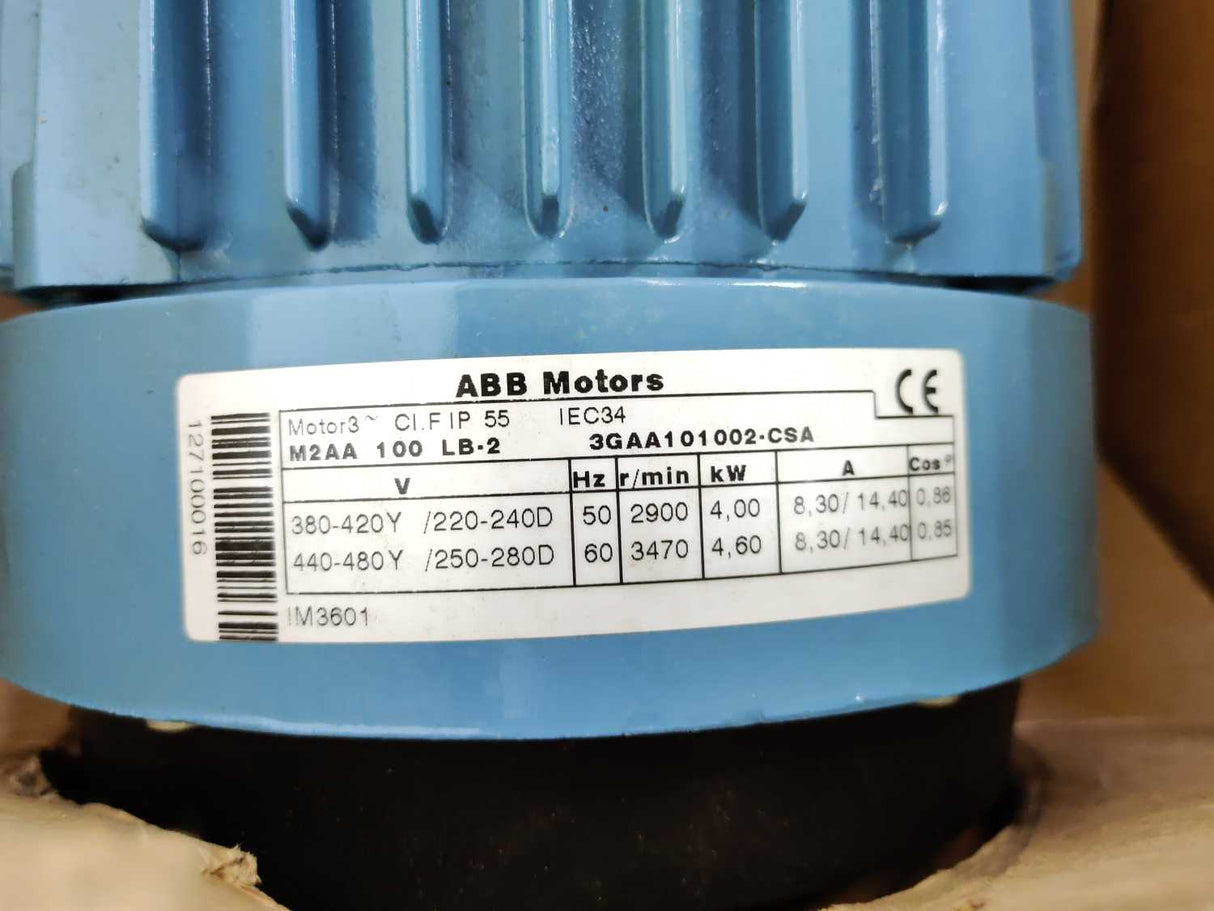 Grundfoss 33508204 CR16-40 A-F-ABUBE Pump with ABB M2AA 100 LB.2 Motor 4 kW