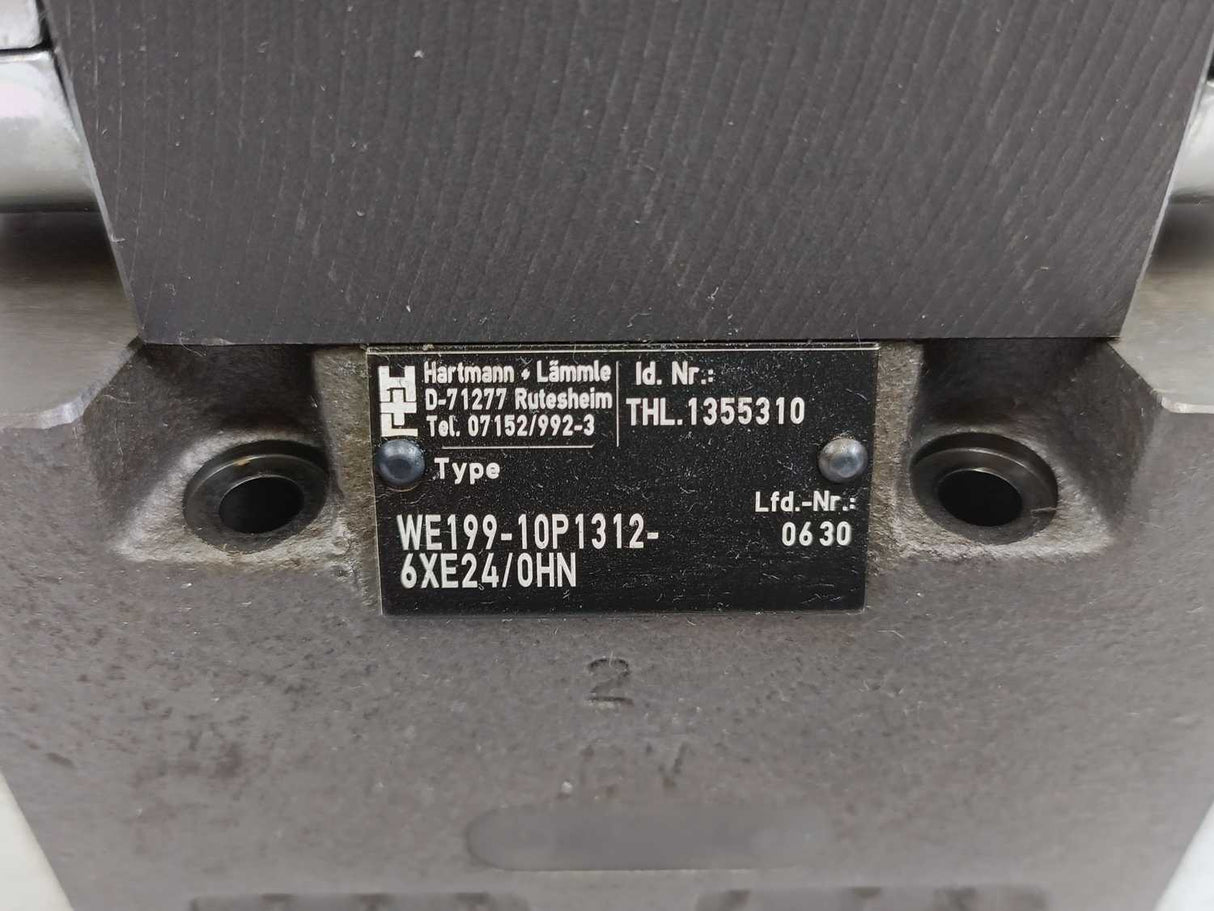 Hartmann WE199-10P1312-6XE24/0HN Directional Solenoid Control Valve