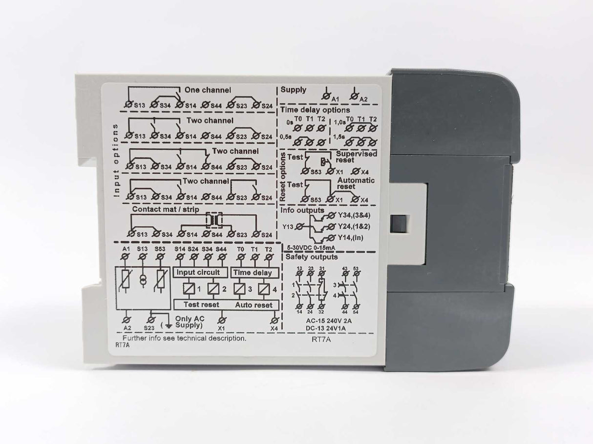 ABB 2TLA010028R2000 Safety Relay RT7A 1.5s 24DC