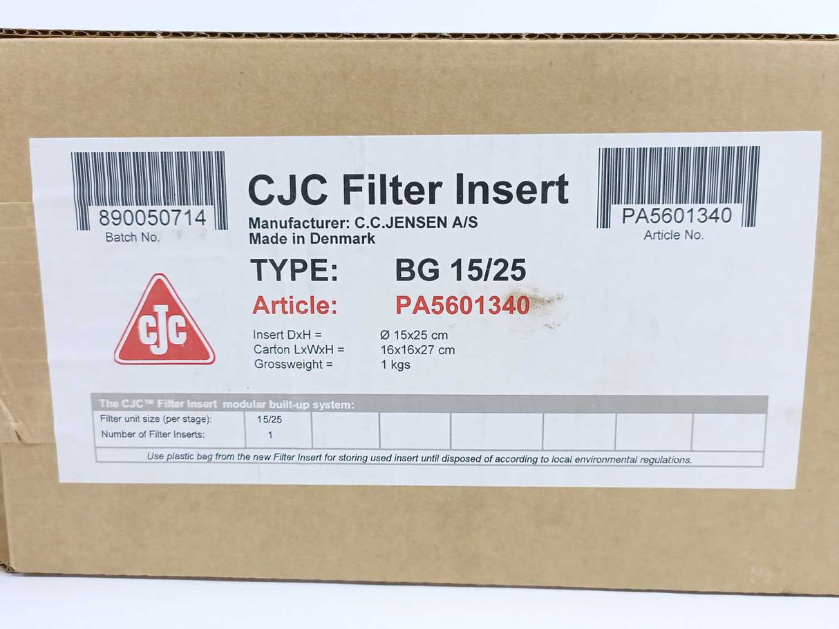 CJC PA5601340 BG 15/25 Filter Element 3my