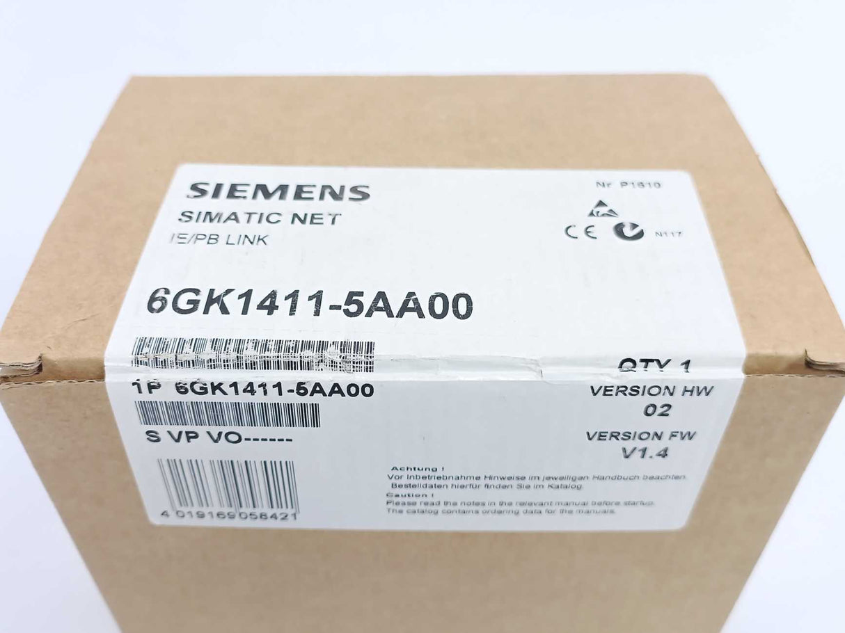 Siemens 6GK1411-5AA00 Industrial Ethernet/PB LINK Gateway