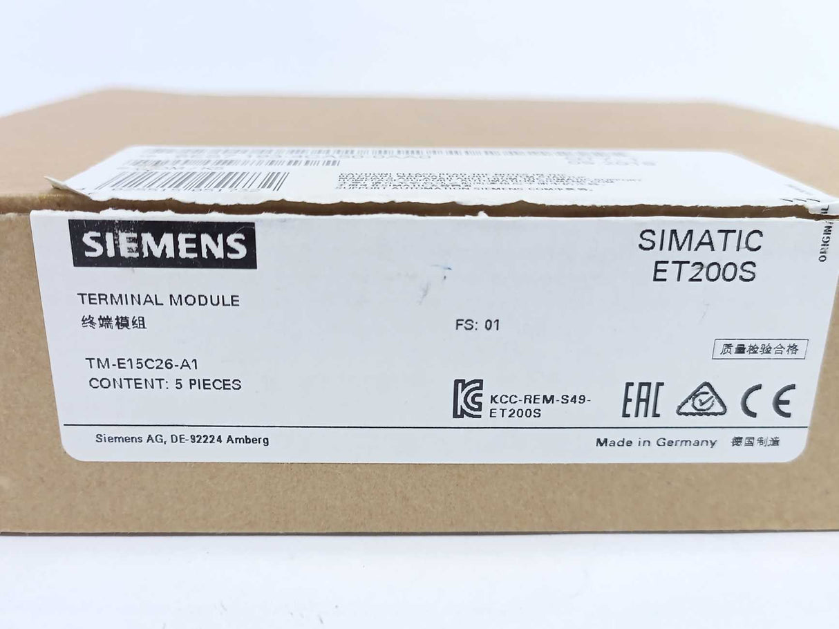 Siemens 6ES7193-4CA50-0AA0 Terminal Module Batch 5pcs.