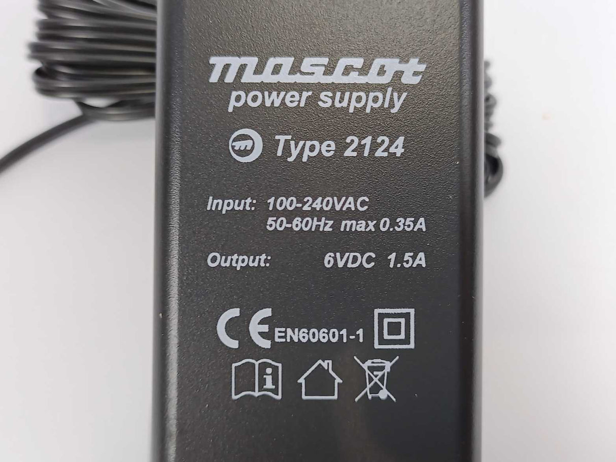 Mascot 2124 Power Supply 100-240VAC, 50/60Hz, Max 0.35A