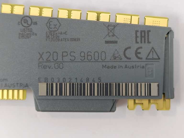 B&R X20 PS 9600 Power Supply Module Rev: G0