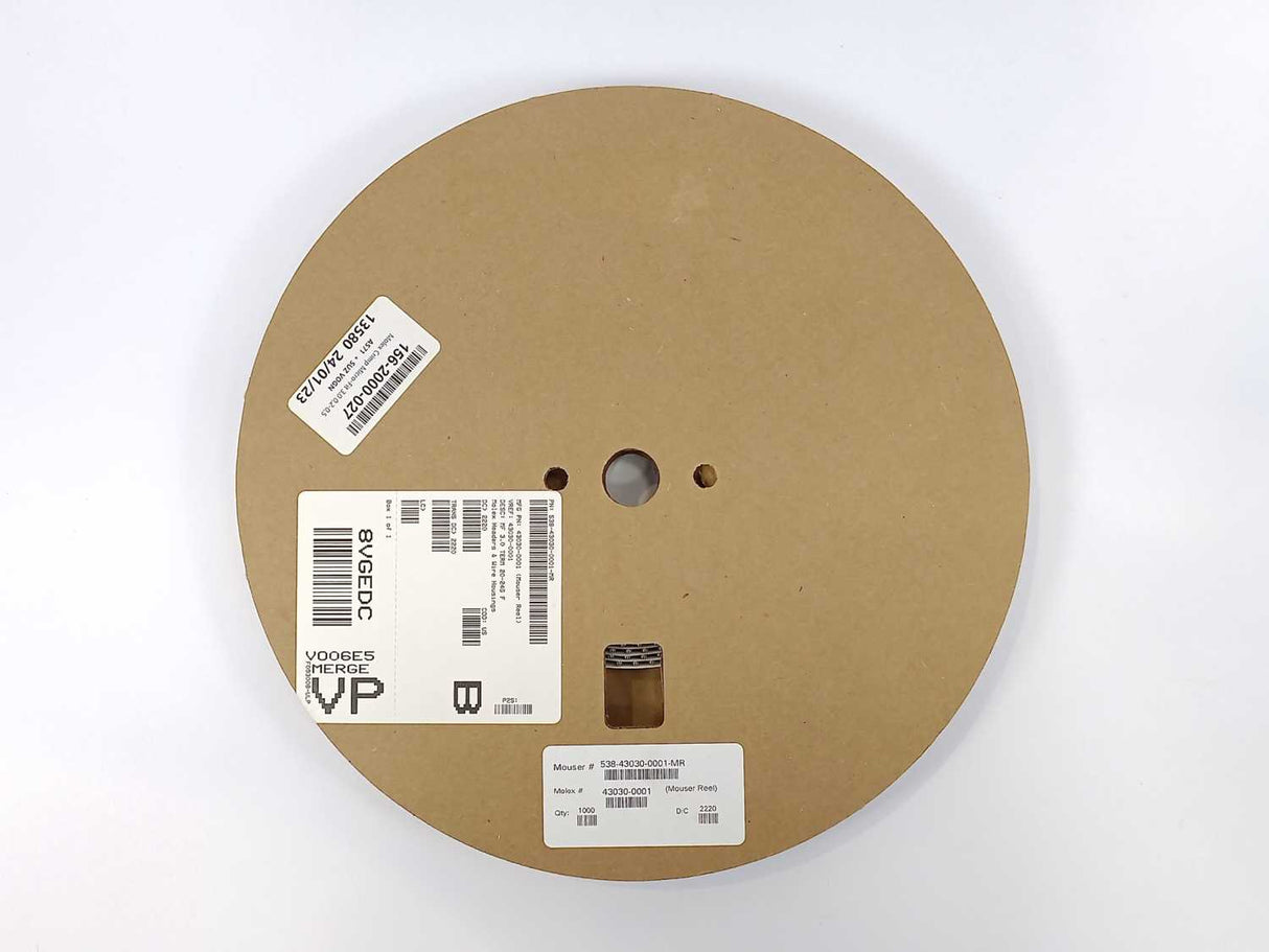 Molex 43030-0001 MF3.0 TERM 20-24G F Crimpterminal Approx. 300 Pcs