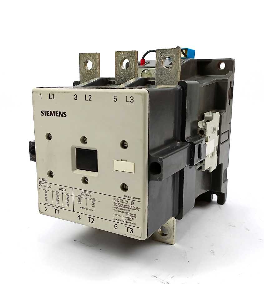 Siemens 3TF5622-0AR0 Contactor 110V Coil AC