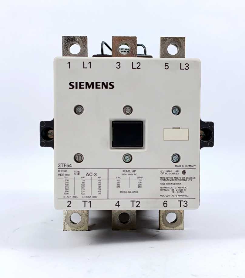 Siemens 3TF5422-0AR0 Contactor 110V AC Coil