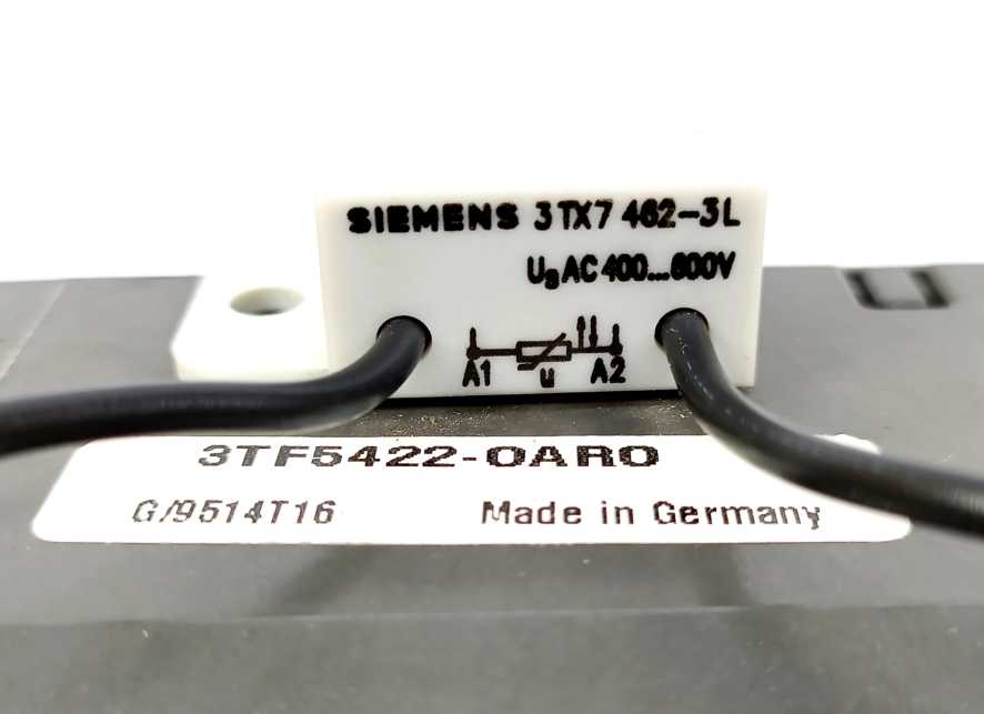 Siemens 3TF5422-0AR0 Contactor 110V AC Coil