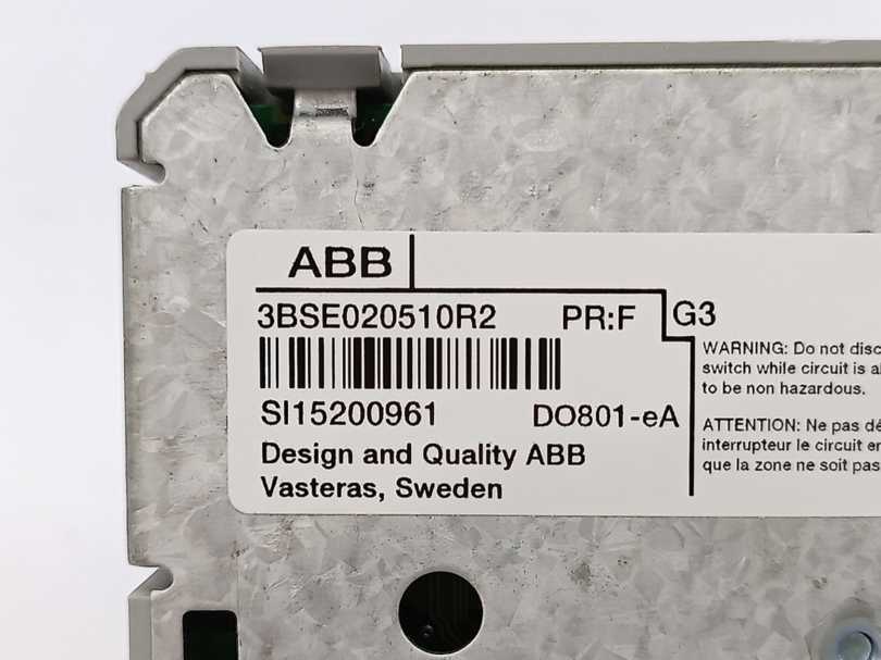 ABB 3BSE020510R2 DO801-eA 16 ch Digital Output Module