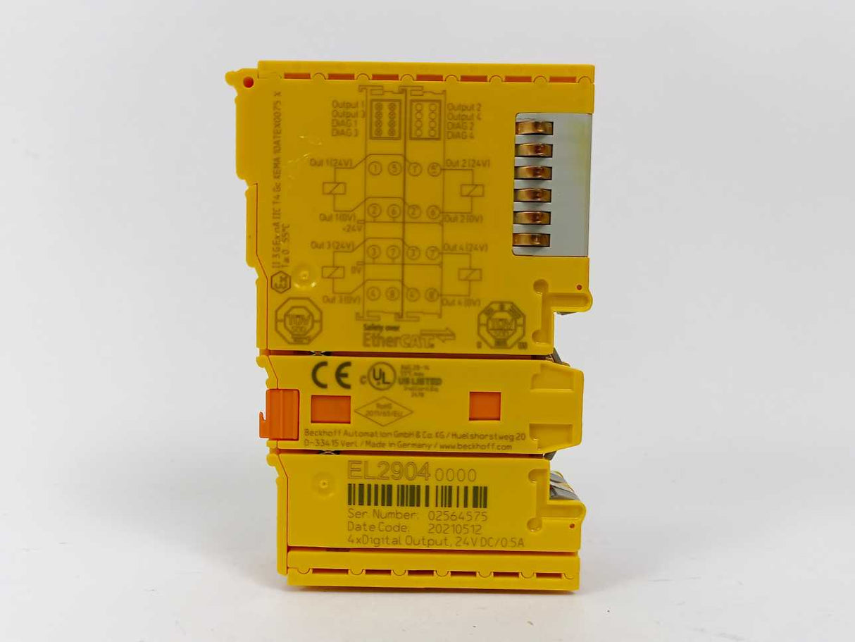 Beckhoff EL2904 4 x digital output 24VDC/0.5A TwinSAFE