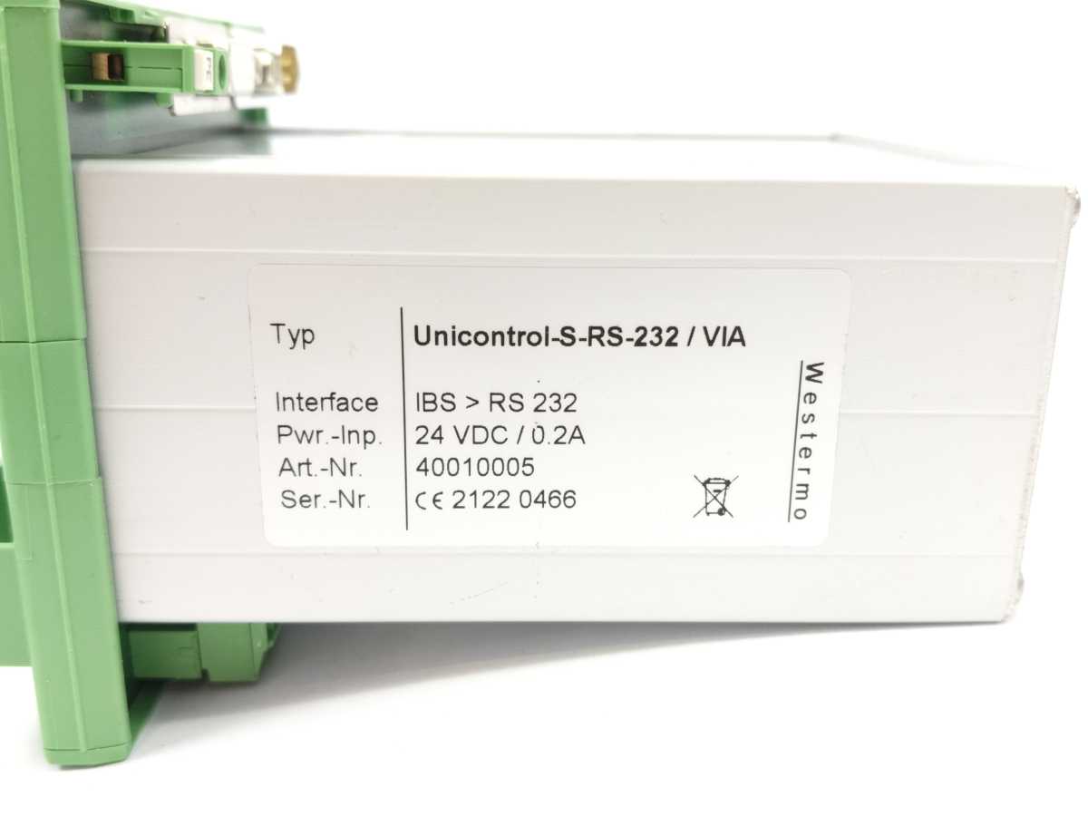 WESTERMO Unicontrol-S-RS-232/VIA Phoenix Contact UM