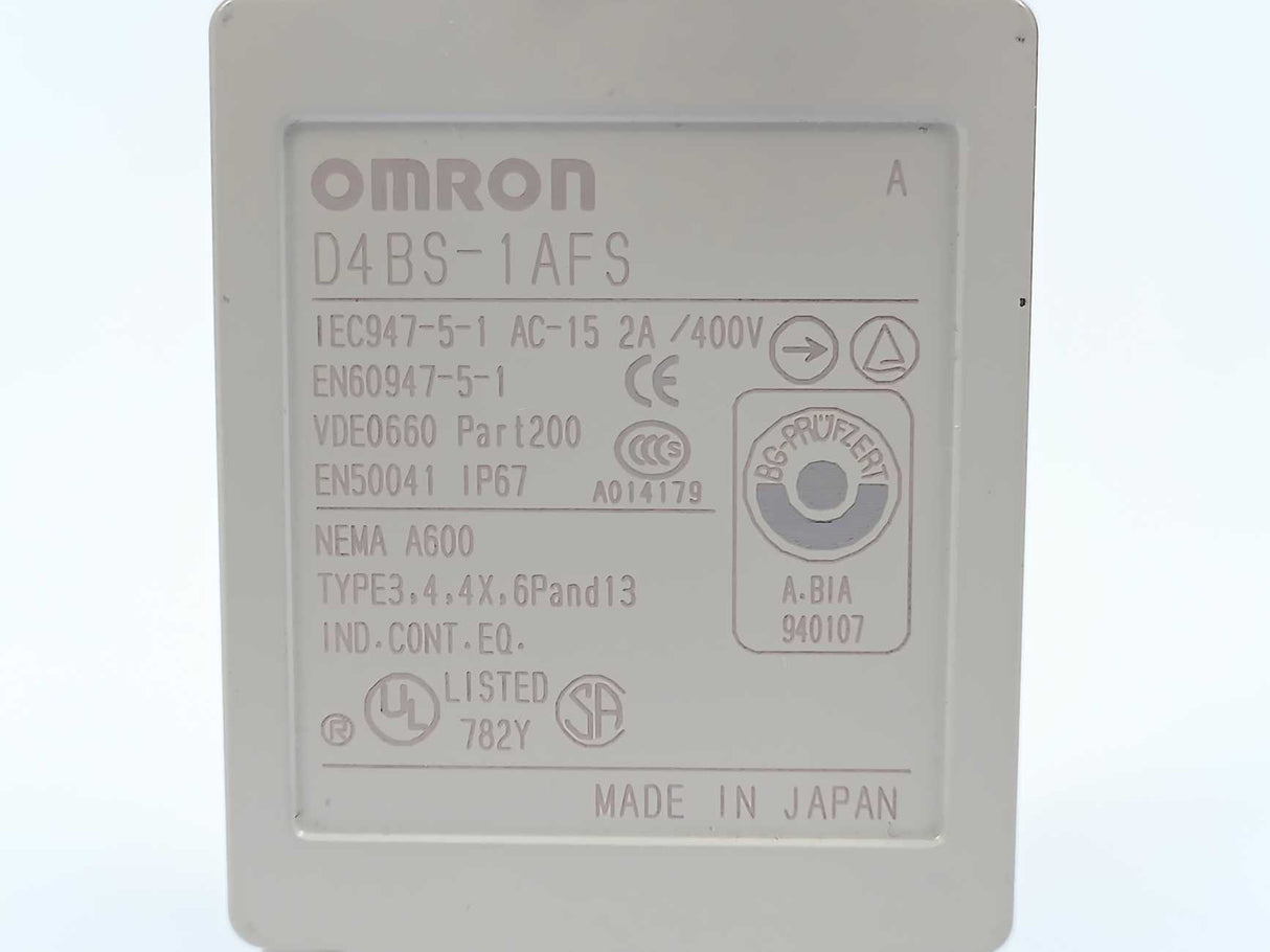 OMRON D4BS-1AFS Safety Limit switch