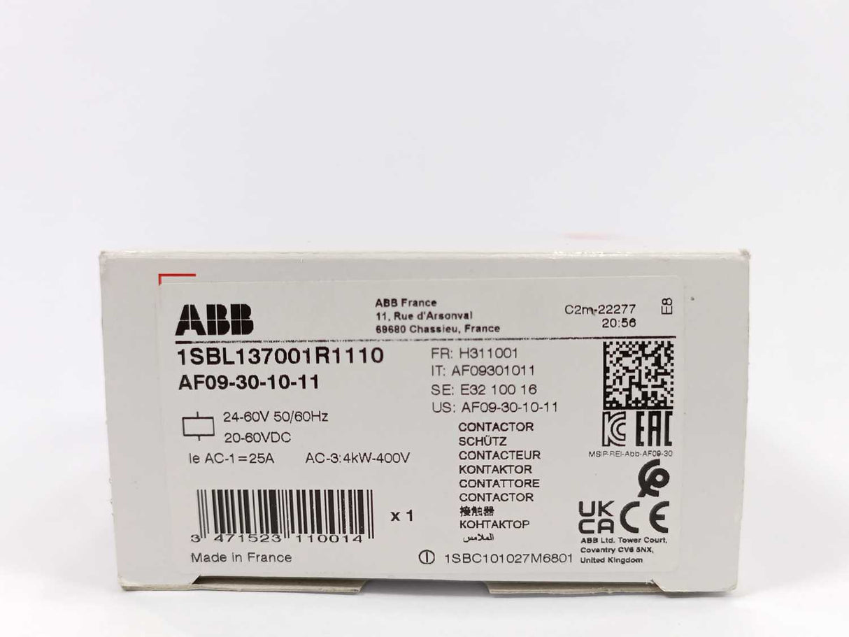ABB 1SBL137001R1110 AF09-30-10-11 Contactor