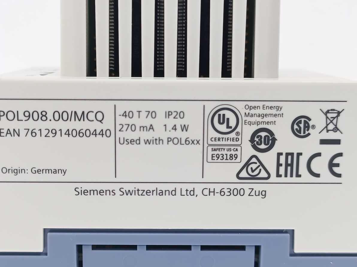 Siemens POL908.00//MCQ BACnet IP Module