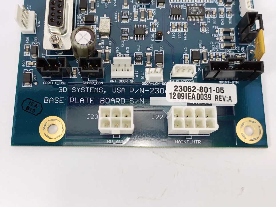 3D Systems Corporation 23062-801-05 Rev. A Base Plate for Projet HD 3500 Plus