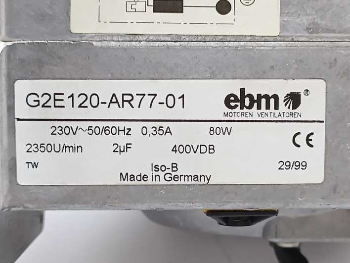 EBM  G2E120-AR77-01 230V~50/60Hz 0,35A 80W Industrial Fan