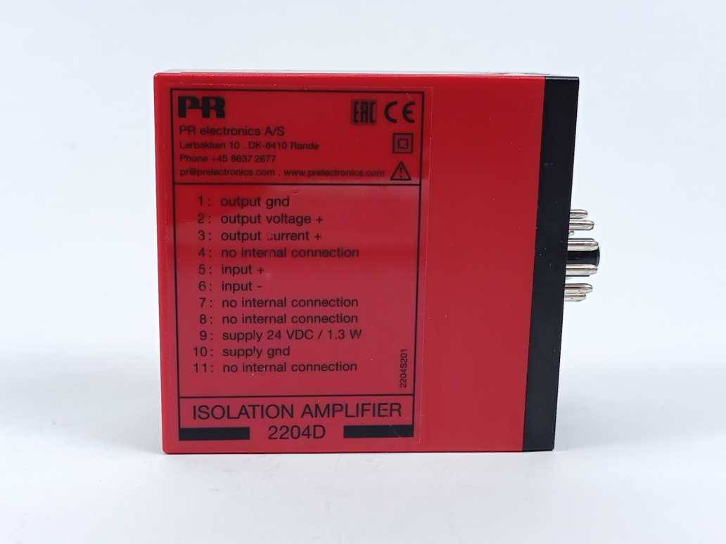 PR Electronics 2204D Isolation Amplifier 24V 1.3W