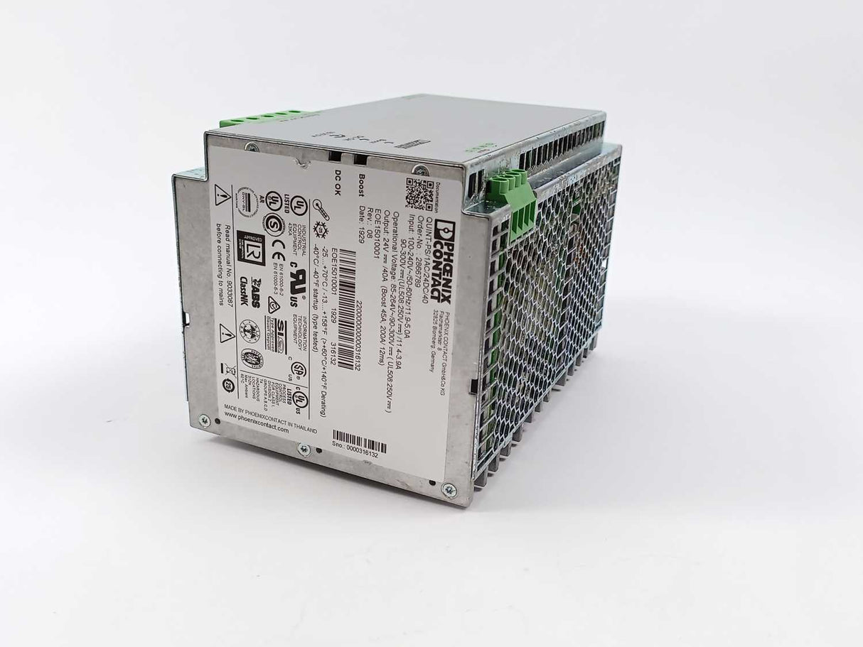 Pheonix Contact 2866789 Power Supply 100-240V~/50-60Hz
