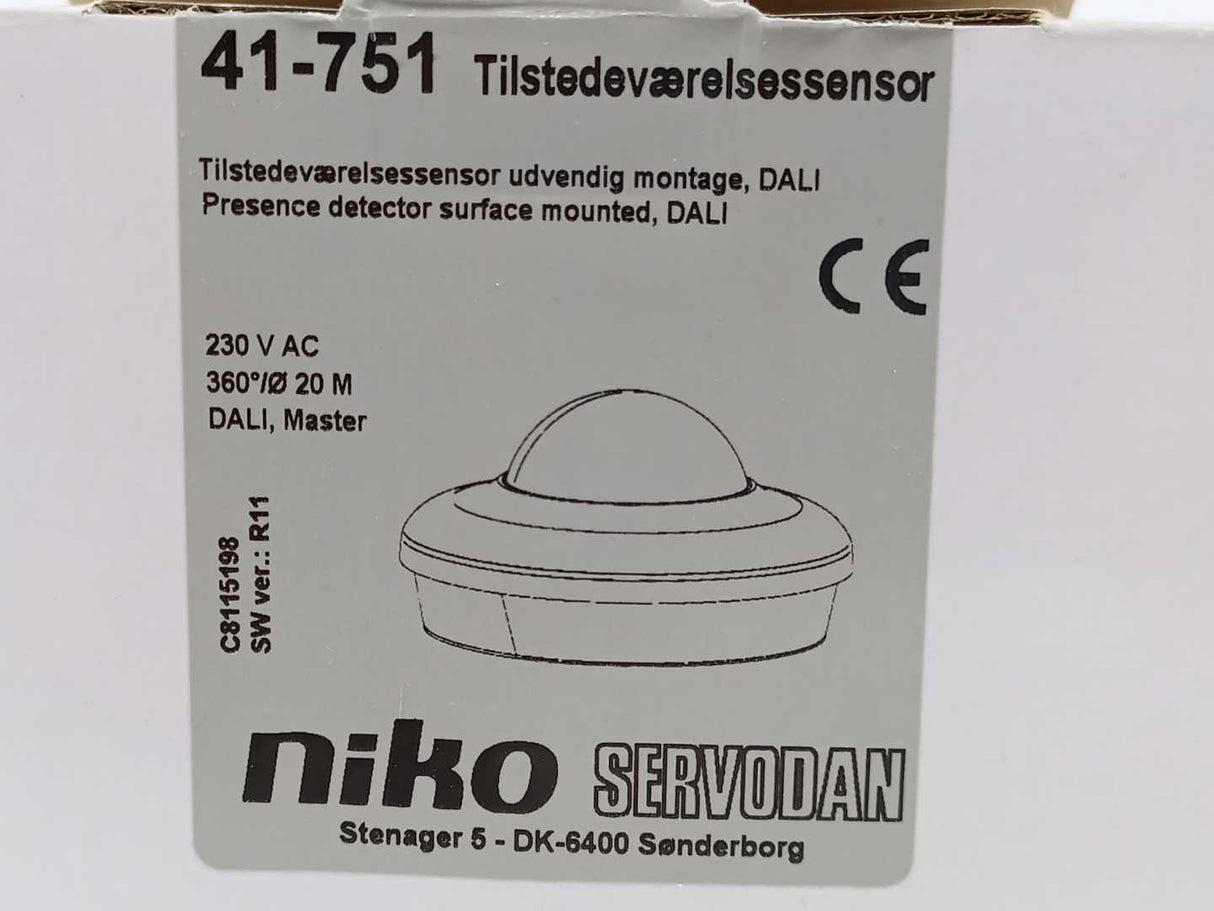 Niko 41-751 941-7510300 Presence Detector Surface-Mounted, Dali