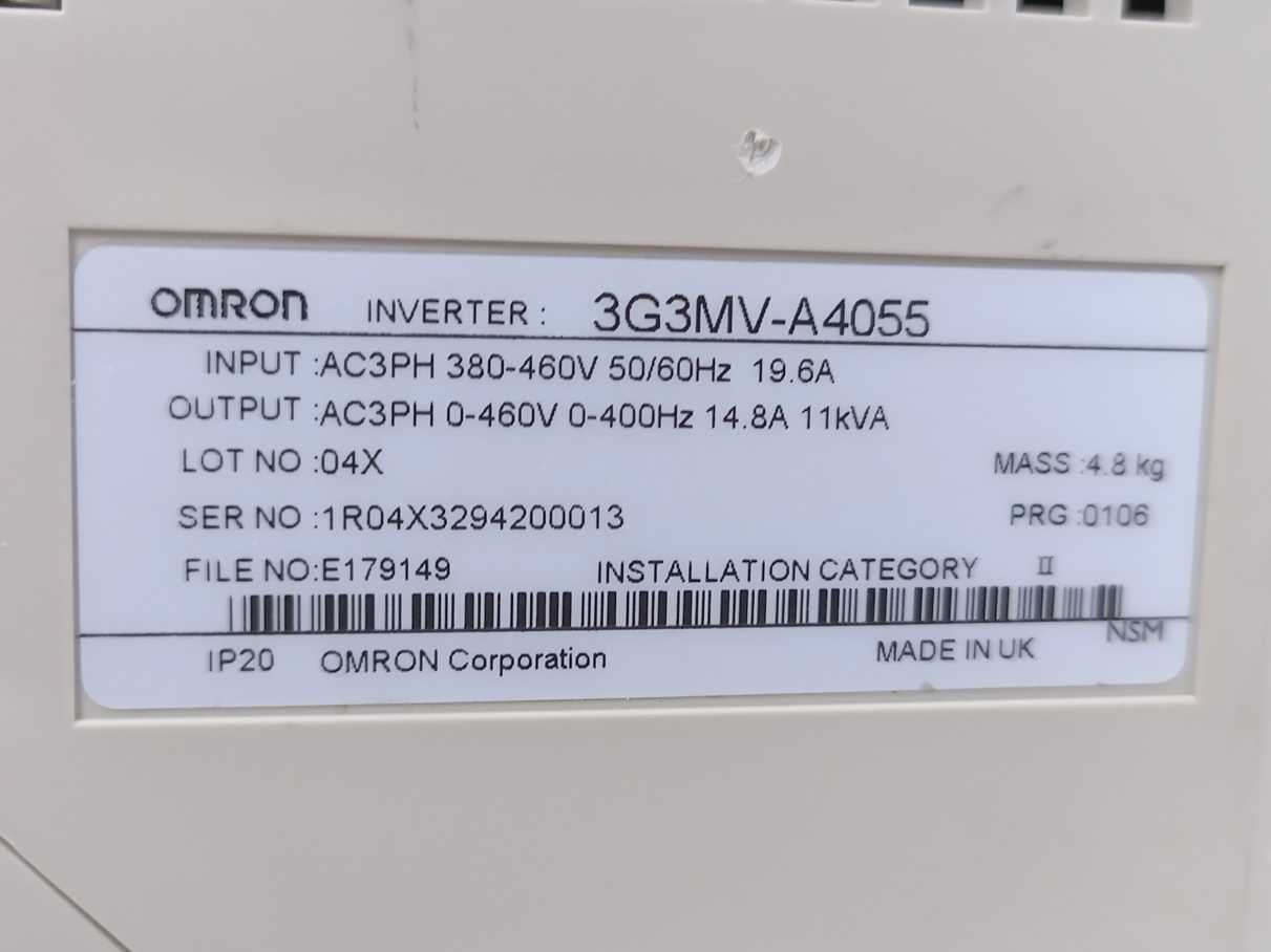 OMRON 3G3MV-A4055 3-Phase Inverter