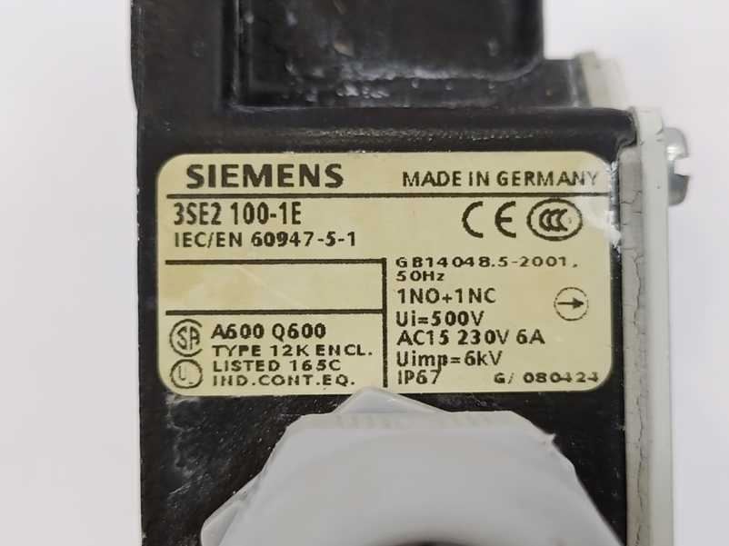 Siemens 3SE2100-1E Position Switch