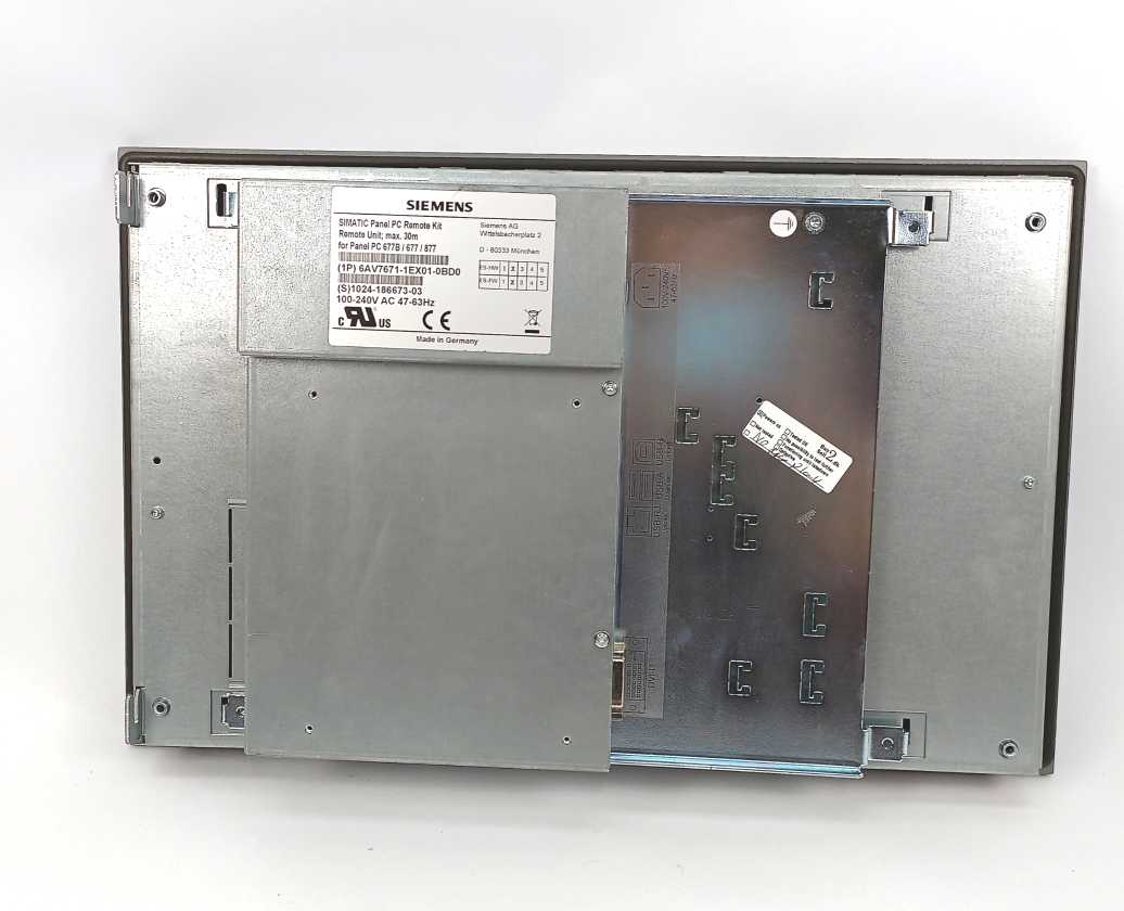 Siemens 6AV7671-1EX01-0BD0 SIMATIC PANEL PC REMOTE KIT, W: A5E02713377