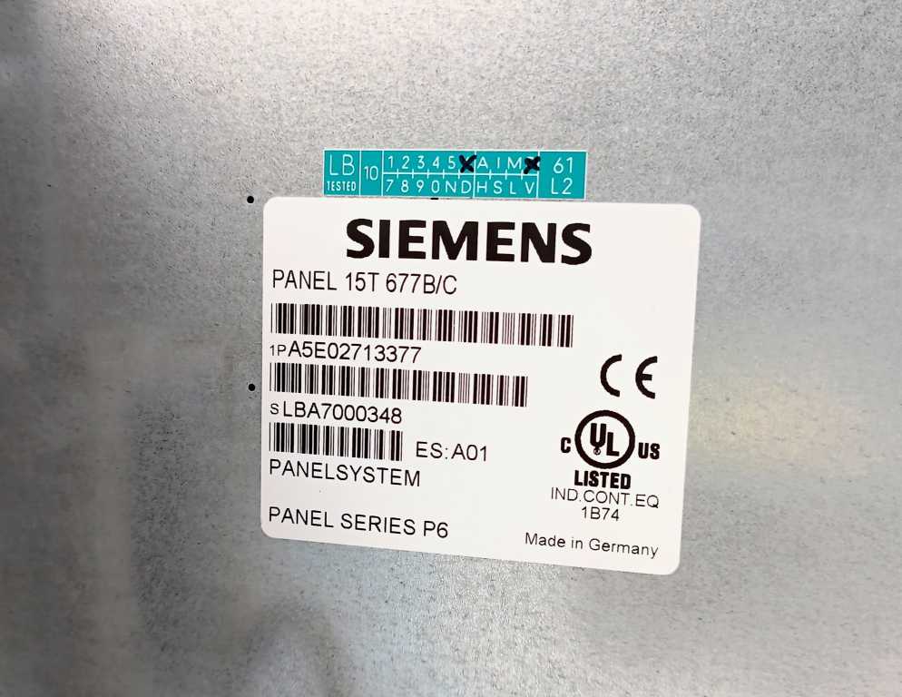 Siemens 6AV7671-1EX01-0BD0 SIMATIC PANEL PC REMOTE KIT, W: A5E02713377