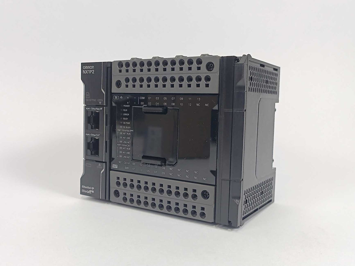 OMRON NX1P2-9024DT1 Programmable Controller, used one time