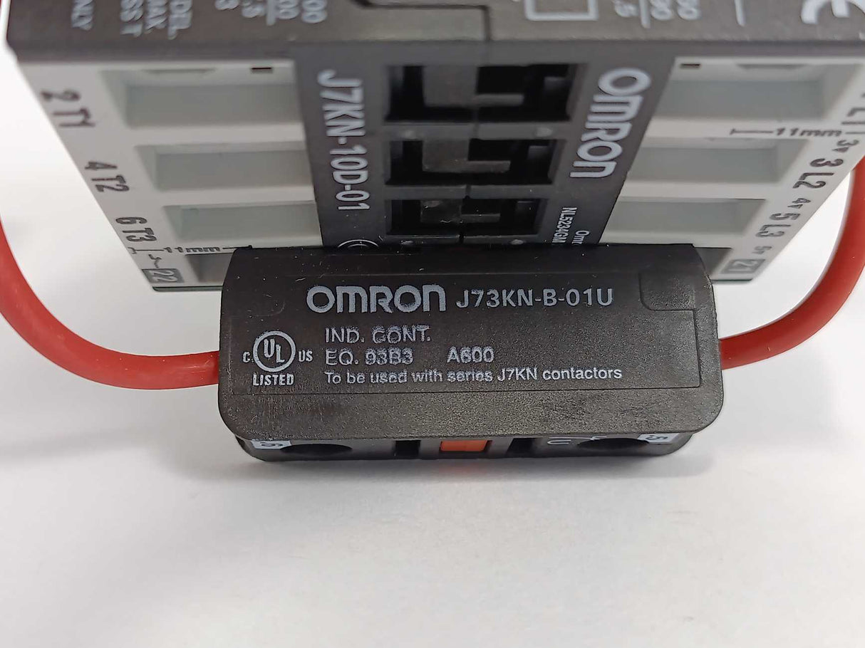 OMRON J7KN-10D-01 24D Contactor DC 4 kW, 1NC 24VDC w/ J73KN-B-01U