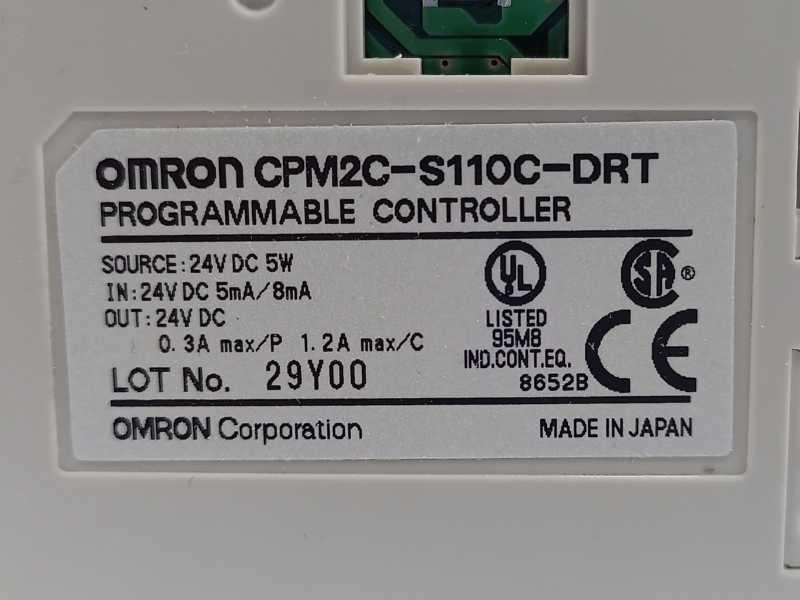 OMRON CPM2C-S110C-DRT Programmable Controller 24VDC 5W