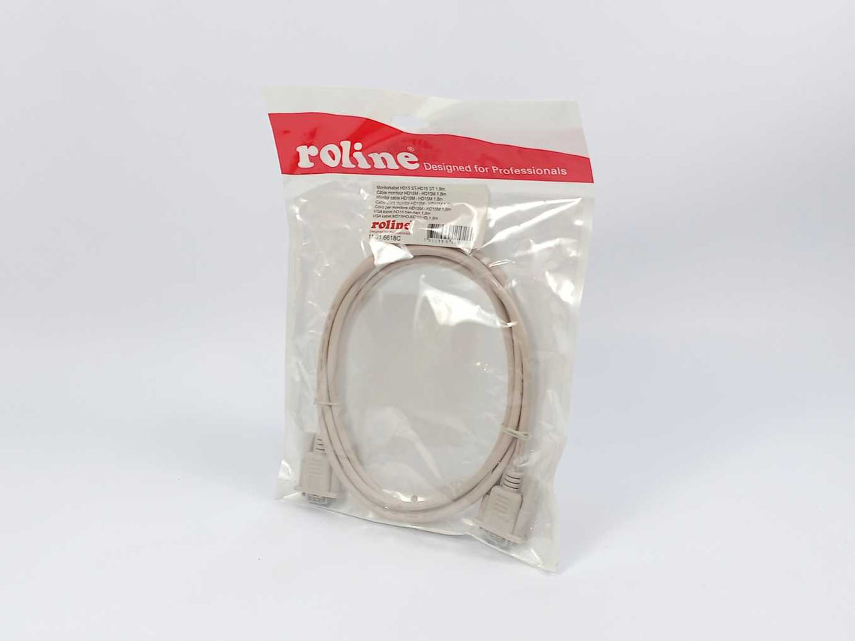 Roline 11.01.6618C Cable, 1.8m Grey
