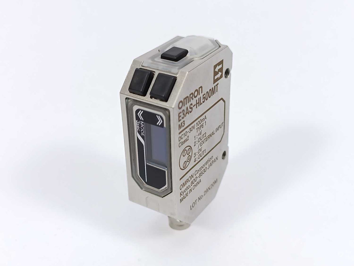 OMRON E3AS-HL500MT M3 Photoelectric Sensor 10-30 VDC