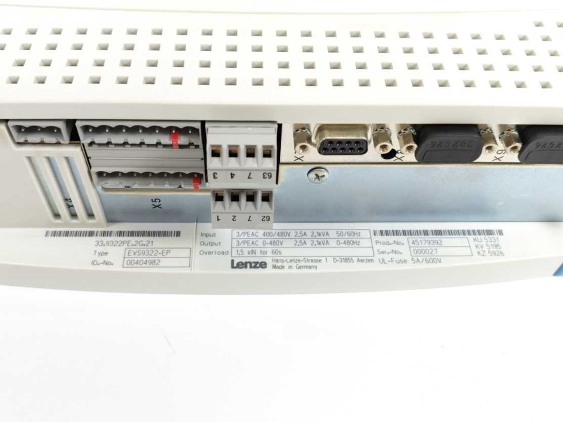 LENZE EVS9322-EP 00421345 Servo Inverter