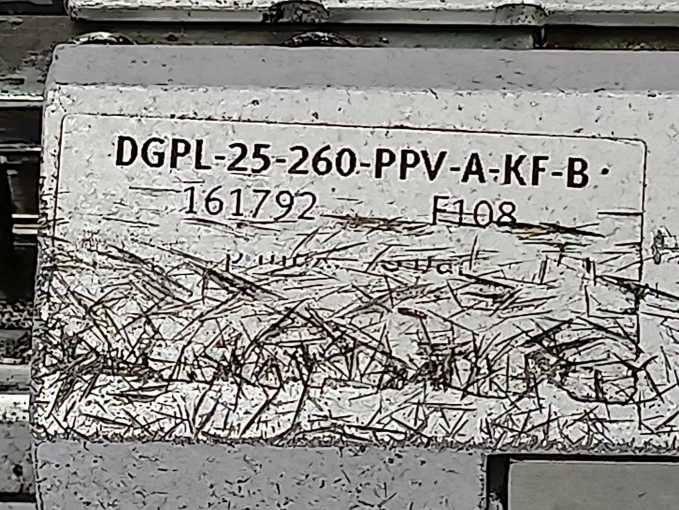 Festo 161792 Linear drive, DGPL-25-260-PPV-A-KF-B