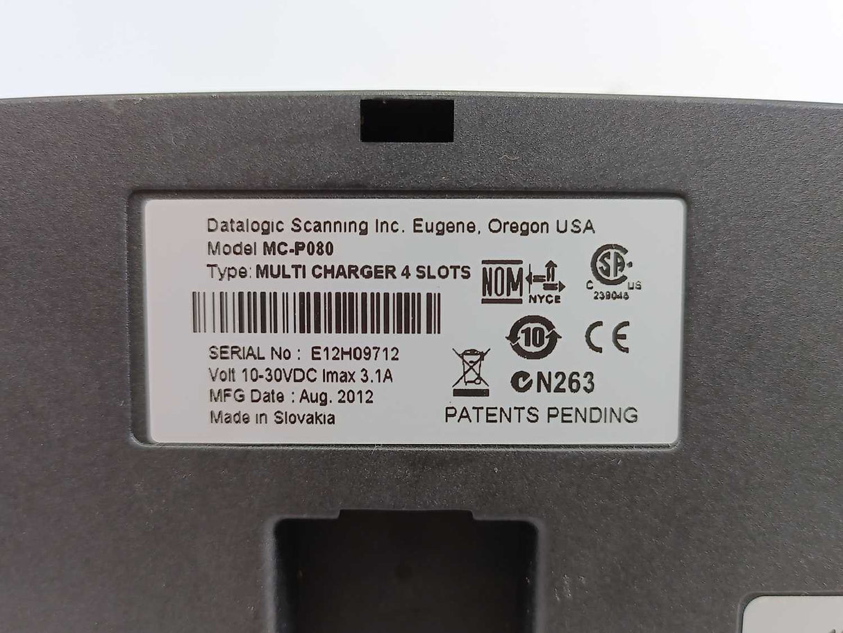 Datalogic MC-P080 Barcode Scanner Docking Station Charger 4 Slots